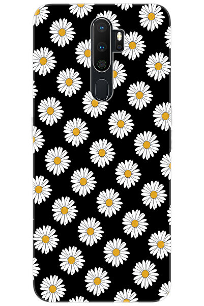 OPPO A5 2020 / A9 2020 Uyumlu Kılıf Desen Baskılı Silikon Papatya Serisi STK:...