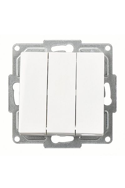 Günsan Visage White Triple Switch Mechanism