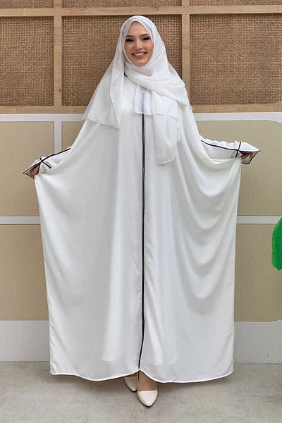 Bym Fashion Εκρού Yarasakol Ferace 6002 με φερμουάρ