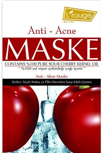 L'ROUGE Sivilce, Siyah Nokta Ve Ölü Hücrelere Karşı Etkili Çözüm Anti-acne Ma...