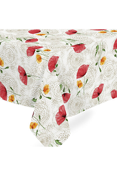 Fantastik Elyaf Astarlı Pvc Masa Örtüsü 140x140cm Silinebilir Sıvı Geçirmez L...