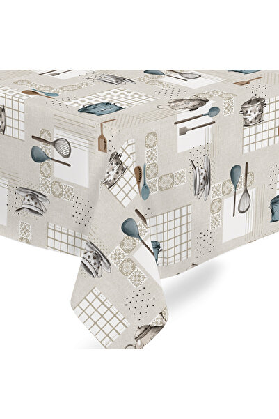Fantastik Elyaf Astarlı Pvc Masa Örtüsü 140x200cm Silinebilir Sıvı Geçirmez L...