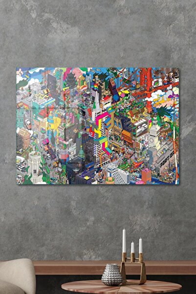 Decovetro Pop Art City Glass Painting