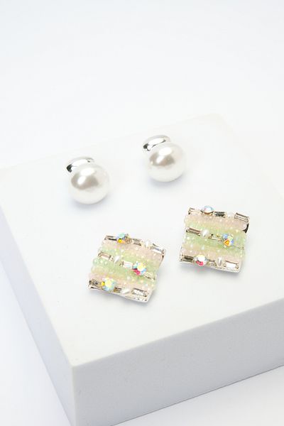 Penti Gold Colored Marcia Earring Set