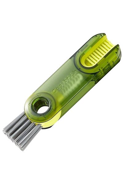 ipekbazaar 3 in 1 Detailed Cleaning Brush, Baby Bottle, Cup, Thermos Nozzle Cover Cleaning Brush, 1 Piece