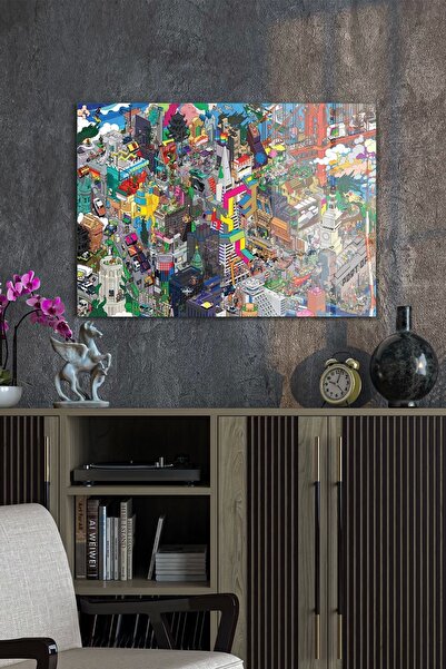 Decovetro Pop Art City Glass Painting