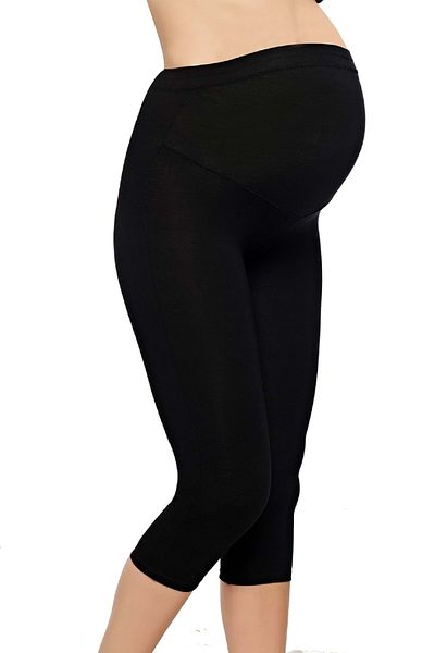 Belinay 5010 Colanți Capri Maternitate Modal Negru Xxl