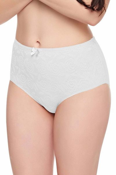 Belinay 0299 Floral Textured Panties White L