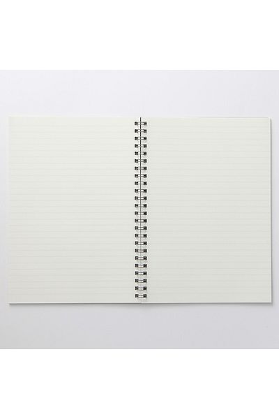 Muji دفتر ملاحظات مخطط من الورق الخشبي ذو الجودة الاحترافية مقاس A5 48 ورقة بغطاء بني