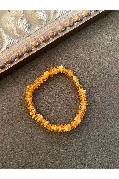 Kotryna Adult Bracelet - Drop Amber, Long Cut, Special Color