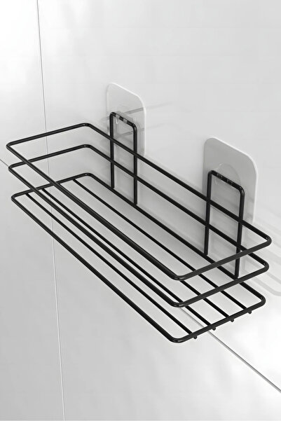 ALSİ HOME Yapışkanlı Mutfak Düzenleyici Mutfak Aksesuar Baharatlık Yağdanlık Rafı Askılık 2 Li Set