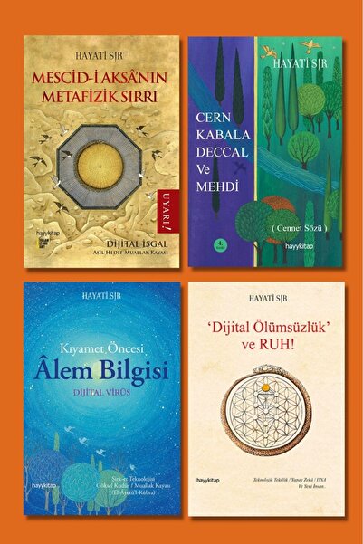 hayykitap Hayati Sır 4Lü Set/MESCİD-İ A.M. S.-CERN, KABALA,-KIYAMET ÖN.ÂLEM B...