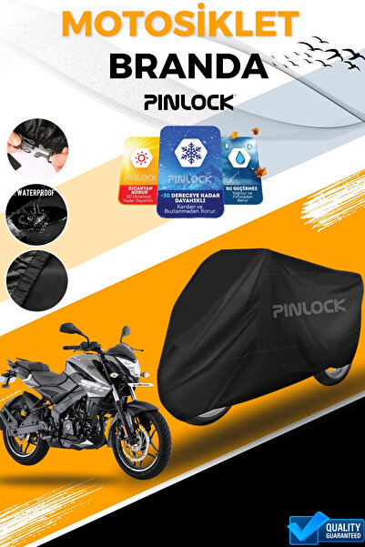 pinlock BAJAJ NS 200 Su Geçirmez Siyah Motosiklet Brandası MİFLONLU KALIN PRE...