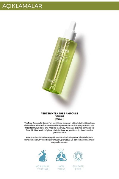 TENZERO 110ml Tea Tree Extract Cleansing Serum Ampoule