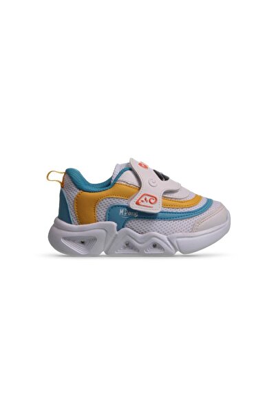 MP ONE Glowstep Bebek Velcro Beyaz-mavi Sneaker