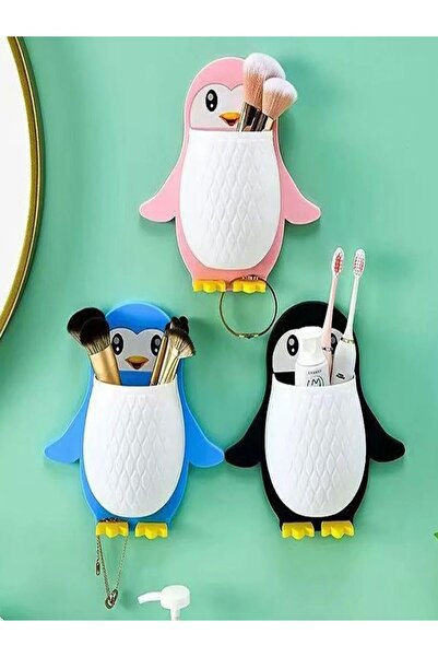 Özasya AVM 1 ADET Penguen Görünümlü Mini Düzenleyici - Duvar Dekorasyon, Kale...