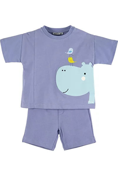 İdilbaby&Mamino IDILBABY&MAMINO baby printed shorts suit