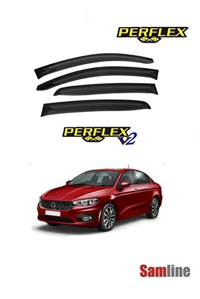 PERFLEX Fiat Egea Sedan 2023 Model Cam Rüzgarlığı (4 Cam Set)