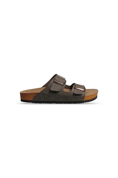 M.P. MP Double Band Men's Khaki Casual Slippers