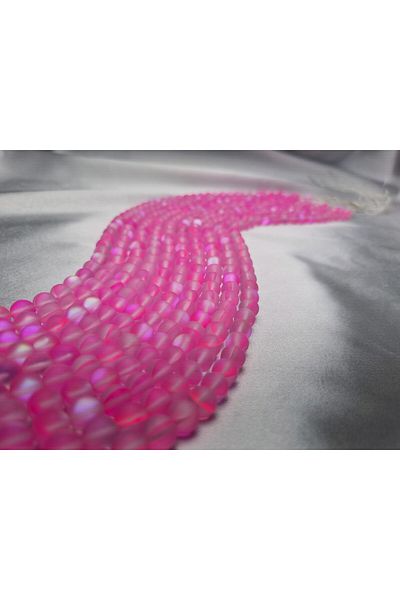 Yüksel Boncuk 8 mm Thermal Quartz (Pink) Stone Natural Stone String