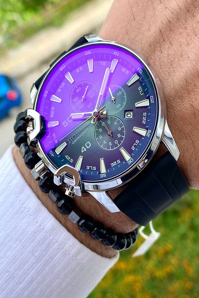Homies Men's Wristwatch - New Season Stainless Silicone Cord, 3ATM Waterproof+ Bracelet