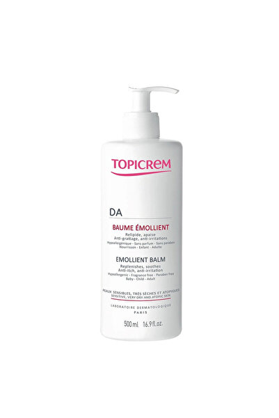 Topicrem DA Yüz ve Vücut Emollient Balm 500 ml-Diş Köpügü Hediyeli