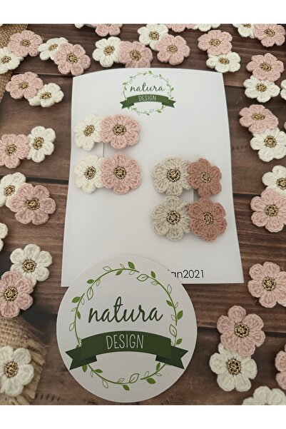 NATURA DESİGN Cataramă snap din aur Natura design margaretă 4 piese