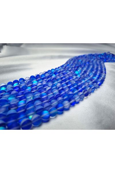 Yüksel Boncuk 8 mm Thermal Quartz (Navy Blue) Stone Natural Stone String
