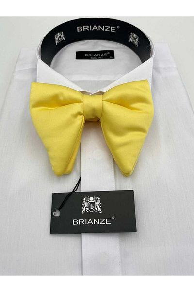 Brianze Yellow Big Bow Tie