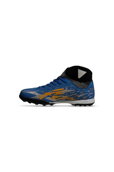 MP ONE Pantofi de fotbal pentru copii Swiftgrip, albastru, cu șireturi