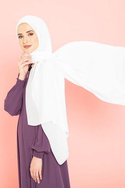 Beyza Τζαζ Λευκό Σάλι