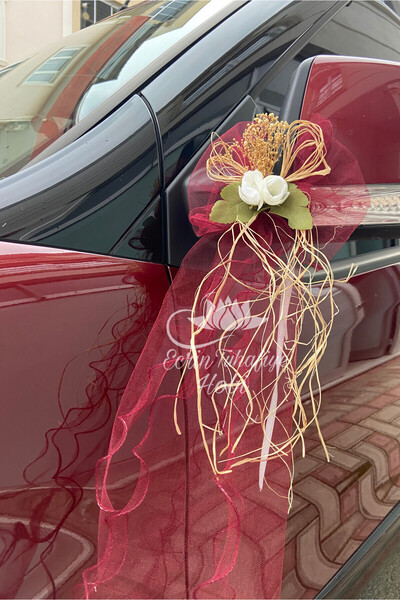 ecrin tuhafiye hobi 10 Adet Düğün Arabası Süsü Gelin Arabası Konvoy Süsü & Bohça Süsü