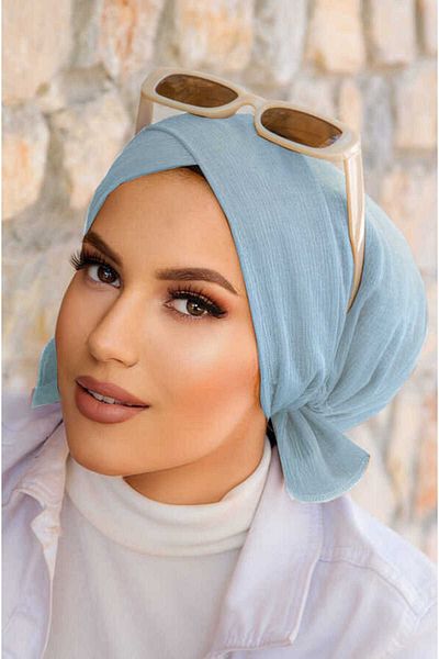 Aişe tesettür Baby Blue Cross Sea - Pool Cap
