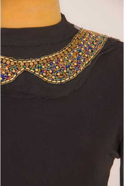 Aişe tesettür Gold El Işlemesi Yakalık