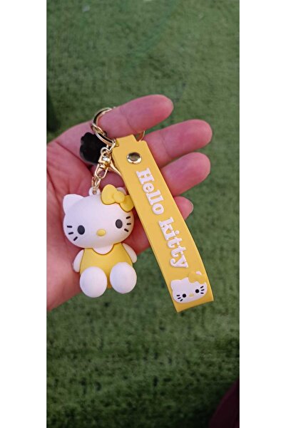 Meyra Accessories 1 adet hello kitty silikon anahtarlık rengarenk kaliteli lüx çanta aksesuarı hediyelik anahtarlık