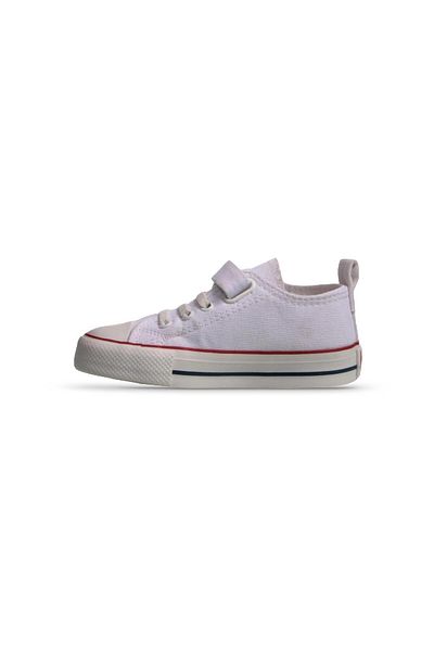 MP ONE Ecoflex Kids Tenis alb cu velcro pentru copii