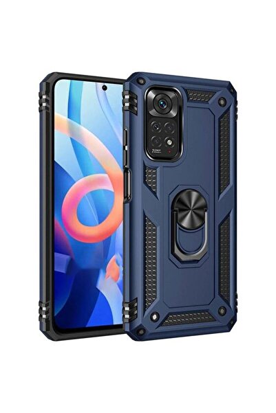 emybox Xiaomi Note 11 Pro / 12 Pro 4G Yüzüklü Kamera Korumalı Köşe Korumalı T...