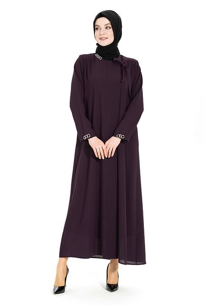 Beyza Plum Ferace 3466 - Λεπτομέρεια αξεσουάρ αλυσίδας χορηγίας