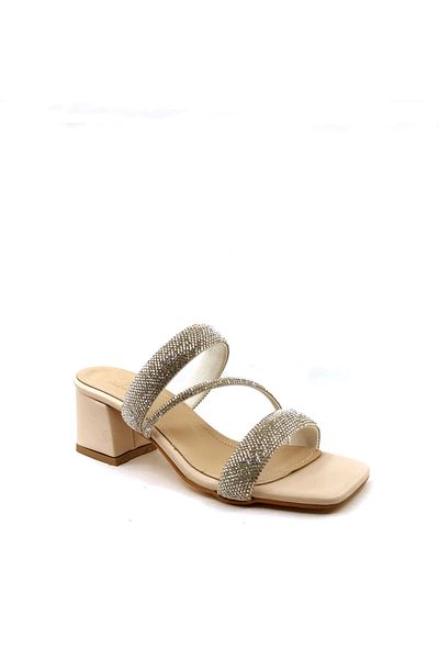 AYAKKABIMOOD Παντόφλες με τακούνι Ayakmood CC 103 6 εκ. Skin Stone