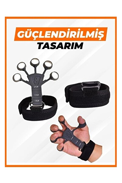Genel Markalar Siyah El Ve Bilek Geliştirici Kavrama Güçlendirici Damar Belirginleştirici Parmak Egzersiz Aleti Gr
