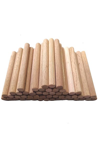 değerli hobi Wooden Kavale Rod Slat Grooved Beech Kavela 15 Cm 8 Mm 50 Pieces