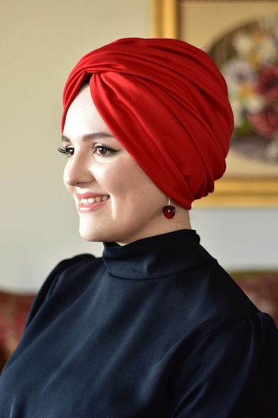 ARTİZİA قبعة حجاب بدون حشوة من قماش سكوبا مون سيري، شال جاهز، عمامة جاهزة