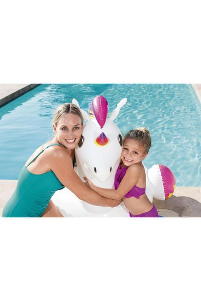BESTWAY Unicorn Inflatable Rider - Unicorn Sea and Pool Boat, 150X117 cm
