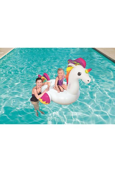BESTWAY Unicorn Inflatable Rider - Unicorn Sea and Pool Boat, 150X117 cm