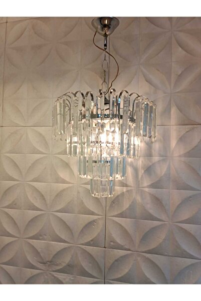 altın kristal aydınlatma Modern Yuvarlak 4 Katlı Lüx Kristal Taşlı Hol Avize