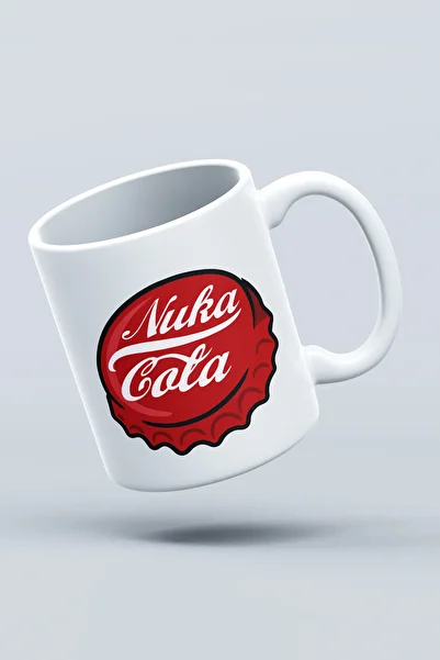 Duxud كوب سيراميك مطبوع على الوجهين من Fallout Nuka Cola Vault Boy