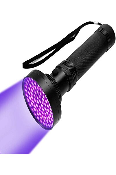 Genel Markalar 100 Led  Mor Işık Uv El Feneri - Ultraviyole Siyah Fener Evcil...