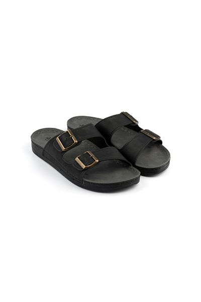 POLOMİA Polomia Pablo Flexible Buckle Comfort Comfortable Men's Daily Slippers