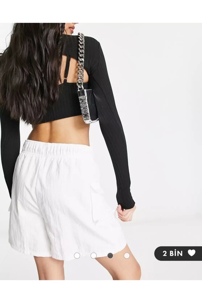 Nike Sportswear Essential Dokuma Yüksek Bel Kadın Şort DM6247-104