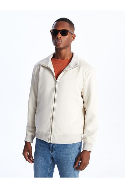 LC Waikiki Ανδρικό σουέτ παλτό Standard Fit Stand Collar